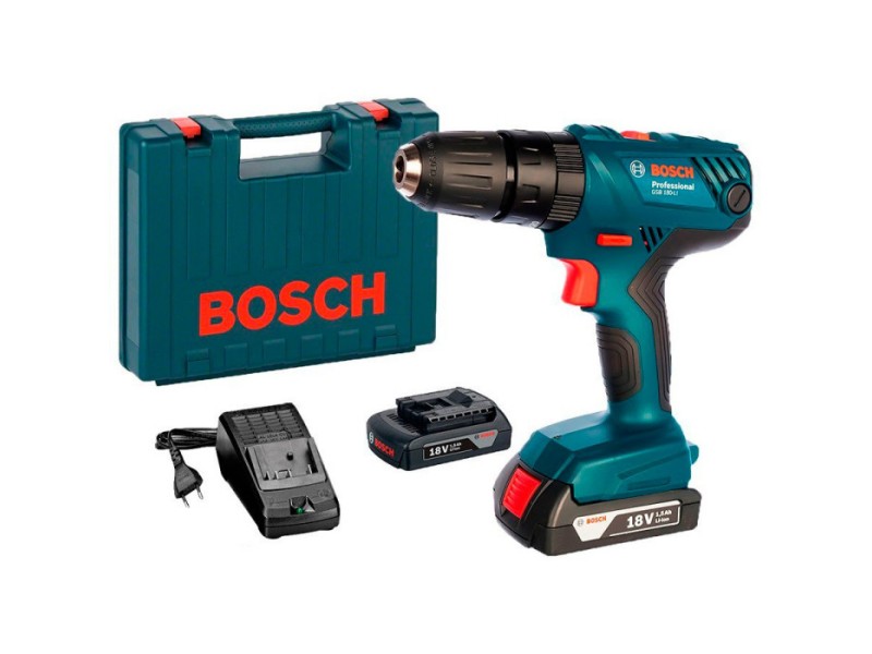Akumulatorski udarni vrtalni vija nik Bosch GSB 180 LI v kov ku 18V 13mm 1.7kg 06019F8300